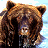 A pixelated image of a brown bear's head on the left, with a white background and stylized text reading "Timothy Treadwell" in brown letters on the right.