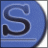 Blue circular icon with stylized 'S' symbol on left, green text 'Original Icons .com' on right against dark background.