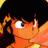 Pixelated anime character with orange hair and black background, right side shows "AnimeIM" and "com" text in white pixelated font.