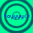 Four identical circular icons with concentric rings on a cyan background, each displaying blue text 'Toyyyy<3' in pixelated font.