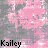 Pink floral background with repeated 'Kailey' text and white X marks in four quadrants.
