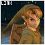 Pixelated character with pointed ears and brown hair in a green tunic, shown from multiple angles against dark background.