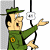Pixelated cartoon character in green uniform holding a black cord with white plug, next to green text reading "Original Icons .com" on dark background.