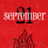 Red background with pixelated text '21' and 'SEPTEMBER' overlaid on a flame graphic, and 'my motivation' text on the right side.