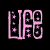 Animated contact sheet of a text-based buddy icon with multiple frames showing color and letter variations in phrases like "LIFE was SO much easier when BOYS had Cootie" on black background.