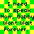 Green and yellow checkered background with repeated text in dark blue pixelated font reading "I need To speak Now, GabbyNow, Gabby Won't Wait Forever.".