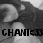 Black-and-white pixelated image of a person with long hair and a light-colored shirt, with bold text reading 'CHANI' and a right-pointing arrow symbol below.