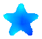 Two blue star-shaped icons with gradient fills displayed side-by-side on a gray background.