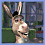 Four pixelated character portraits arranged in a : Donkey, Shrek, Fiona, and Lord Farquaad from the movie 'Shrek'