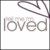 Animated sequence of a purple heart outline and partial text 'loved' on white background, with visible pixel changes