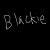 Black background with white handwritten text and a cartoon face with yellow eyes and teeth, partially cropped on the right.