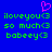 Blue background with green pixelated text reading "iloveyou<3 so much<3 babeeey<3" and a pink heart symbol above the text.