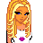 Pixel art contact sheet showing three frames of an animated buddy icon with a blonde character, floral pajamas, and pink text reading "I Only Go to Sleep So I Can Dream About *Him*".