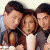 A contact sheet of a 4x3 animated icon featuring the cast of Friends with colorful text spelling FRIENDS and "we miss you!" below, displayed on a gray background.