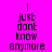 Four display the text 'I just don't know anymore' in pixelated font against solid backgrounds of pink, blue, cyan, and purple
