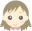 Pixelated cartoon girl with light brown hair, pink cheeks, and a pink bow; two expressions show open eyes smiling and closed eyes winking with tongue out.