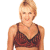 A pixelated image of a person with short blonde hair wearing a brown patterned crop top, standing against a white background next to green text reading 'Original Icons .com'.