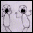 A 6-frame animated contact sheet showing two stick figures with black oval mouths performing sequential hand gestures against a gray background.
