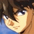 A pixelated anime-style character face on the left side of a contact sheet, with