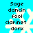 Pixelated text list over snowflake on cyan background, with visible animation changes between frames.