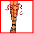 Animated contact sheet of a Valentine's Day-themed icon featuring pixelated character segments and text forming "will you be my valentine" with red-and-white color scheme.