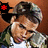 A person in a camouflage cap and jacket with white shirt underneath, showing six distinct states of colored star symbols near the head.