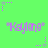 Green background with repeated purple text "Kayano" and scattered star-shaped dots in purple and gray.