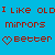 Pixelated text and heart symbols in blue, red, black, white, and cyan on a of colored backgrounds with repeated patterns