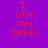Four pixelated display red text 'I Love You Yole<3' on solid backgrounds of purple, blue, cyan, and light blue