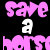 A static contact sheet of a 5-frame animated icon featuring pink and white text with asterisks on black background, showing sequential animation changes in lettering and symbols.