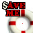 Animated contact sheet of a 'SAVE ME' icon featuring a life preserver with red dots changing across frames.