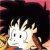 Pixelated static image of a character with spiky black hair and light skin, set against dark background with pink and yellow accents.