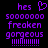 Purple pixelated text on black background with a heart symbol above 'hes' in the left , and identical text without the heart in the right