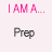 text-based labels with pink 'I AM A...' headers on a light background, each label featuring distinct identity terms below