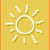 Animated sequence of white sun icons on yellow background with orange vertical dividers, text fragments 'sum', 'summer' appear and disappear across frames.