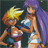 Pixelated anime-style buddy icon featuring two characters with text "Anime IM" and "COM" on a black background, displayed as a 2x1 contact sheet of sampled frames.