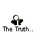 Animated sequence showing a figure with white hair and black suit standing atop green pyramids, text reading 'The Truth... is out there' appears above.