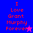 Four display red text 'I Love Grant Murphy Forever' with a star icon, each has distinct background colors and star color