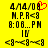 Yellow background with black pixelated text and symbols, including a red heart symbol in the top-right corner of one frame.