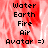 Pixelated text listing elements and 'Avatar =)' on red smoky background with gray