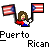 Pixelated icon shows a figure with brown hair holding two flags against gray background, text below reads "Puerto Rican".