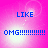 Four identical display blue pixelated text on a pink gradient background with white light effects
