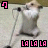 Animated contact sheet of a hamster-like character performing arm exercises with "LA LA LA" text in rainbow colors, arranged in 5x5 grid on gray background.