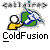 Pixelated icon shows a yellow figure with white head holding green and blue object, below 'ColdFusion' text on gray background.