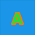 Six pixelated letters arranged in a on colored backgrounds: A, I, L, Y, N, N with orange outlines and blue inner borders