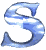 Animated sequence of stylized blue S-shaped symbols with cloud-like textures on white backgrounds, each frame showing subtle variations in shading and pixelation.