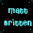 A static digital image displays alternating of cyan text on a black background with scattered cyan dots
