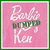 Pink square icon with white cursive text reading "Dark Muffin" over a green horizontal bar, bordered by light pink and dark green frames.
