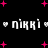 Black background with pink plus signs and white text reading 'піккі' flanked by heart symbols, displayed in two horizontal