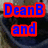 Blue text with red outlines displays "DeanB and" on the left and "Maddie RULE!" on the right against a blurred background.
